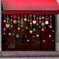 thumbnail image 4 of Wabjtam 1 juego de calcomanías de arte de copo de nieve extraíbles de Papá Noel para decoración de pared del hogar/tienda, 4 of 5