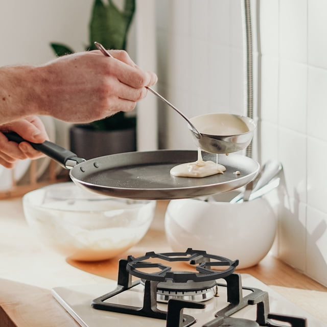 OULII Soporte Antideslizante Para Wok De Hierro Fundido Para Cocina De Gas Color Negro