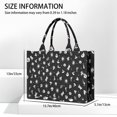 thumbnail image 3 of Large Capacity Tote Bag,Black Halloween Cat Skull Pattern Handbag Fashion Luxury Tote Bag,15.7"x13"x 5.1" Inches,Laptop Compatible, 3 of 6