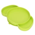 thumbnail image 3 of Baby Suction Plates, Prevent Slipping Safe Kids Divided Plates Bright Colors Easy To   For Babies Green, 3 of 8