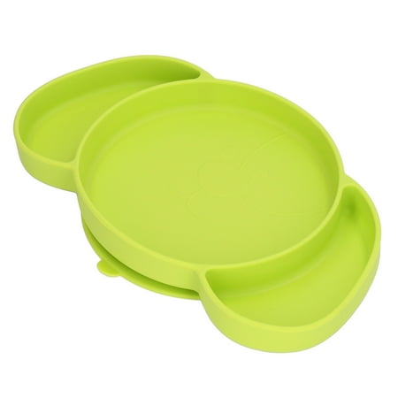 

Kids Divided Plates Baby Suction Plates Prevent Slipping Cute For Babies Green