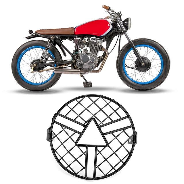 Cubierta protectora del faro, rejilla protectora del faro de la motocicleta Protector del faro de la motocicleta Cubierta de la rejilla del faro de la motocicleta Rendimiento finamente ajustado