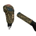 thumbnail image 4 of FORUDESIGNS Deer Camo American Flag Print 2 Pcs Car Gear Shift Knob Cover Handbrake Cover Comfortable Vehicle Shift Lever Handle Protector Car Gear Shift Cover Set Universal Fit for Cars, 4 of 5
