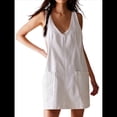 thumbnail image 2 of Minivestido Vaquero para Mujer, con Tirantes Ajustables, Falda Alta, Informal, Tipo Enterito Vaquero. L, 2 of 8