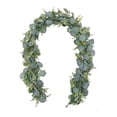 thumbnail image 1 of Hojas de eucalipto artificiales 180 cm Macarena guirnalda colgante falsa enredadera verde, 1 of 8