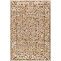 Boutique Rugs Duong Traditional Area Rug - Tan, Light Sage, Mustard - 5' x 7'5"