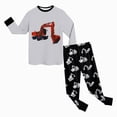 thumbnail image 6 of masbird Toddler Baby Boy Girl Outfit Hunting Crewneck Long Sleeve Shirt Pullover Tops and Pants 2 Piece Clothes Set Fall Winter 6-24 Months 2t 3t 4t 5t 6t 7t 8t 9t Children(Light Gray,7-8 Y), 6 of 6