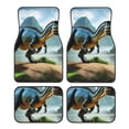 thumbnail image 1 of Fotbe Lake Forest Dinosaur A Juego de 4 Tapetes para Auto con Estampado – Alfombrillas de Goma Reforzada, Diseño Antideslizante, Protección para Todo el Año – Vehículos, Autos, Camionetas y SUVs, 1 of 7