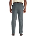 thumbnail image 2 of Oak Hill by DXL Men's Big and Tall Premium Stretch Pleated Twill Pants, Dark Grey, 52W X 28L, Regular Rise, 2 of 8