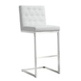 thumbnail image 3 of TOV Furniture Helsinki White Vegan Leather Barstool - Set of 2, 3 of 9