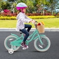 thumbnail image 4 of Gymax Vélo pour Enfants Rétro 16 Pieds' avec Guidon et Selle Réglables en Hauteur Vert, 4 of 10
