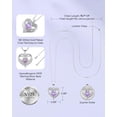 thumbnail image 4 of FUNING S925 Sterling Silver Necklace for Women, Wife Jewelry Rose Gold, Mom Birthday Valentines Mothers Day Gifts, Girlfriend Necklaces, Daughter Heart Jewel, Anniversary for Her, 4 of 5