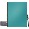 Rocketbook Fusion Smart Reusable Notebook with Pen and Microfiber Cloth, Letter Size, Light Blue