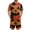 Gray, variant on Halloween 2 Piece Set for Men Spiderweb Skeleton Round Neck Spooky T Shirts and Ghost Pumpkin Bermuda Funny Shorts, S