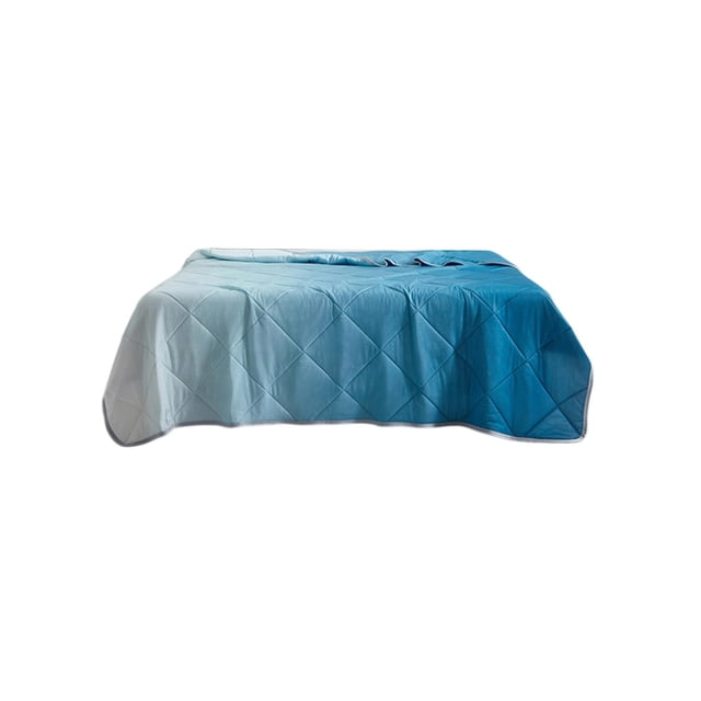 Gradient Cool Silk Summer Air Conditioner Quilt Lightweight Breathable Bed Blanket