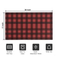 thumbnail image 5 of Red and Black Christmas Plaid Pattern Door Rugs,Washable Non Slip Door Mats Indoor,Decorative Door Mats,Entry Mat Indoor for Entrance,Bedroom,Kitchen,Bathroom,17"x30", 5 of 6