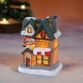 thumbnail image 5 of Honmine Christmas Village Sets Christmas Decoration, LED Lighted Christmas Village Houses Christmas Winter Snow Village Collectible Buildings Decorative Tabletop Decoration, 5 of 6