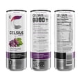 thumbnail image 2 of CELSIUS Sparkling Grape Rush, Functional Essential Energy Drink, 12 Fl Oz Pack of 24, 2 of 5