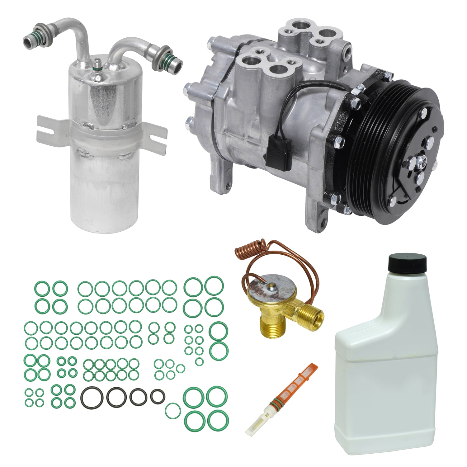 New A/C Compressor and Component Kit 1051565 E45Z19V703KARM E350