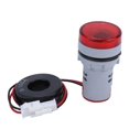 thumbnail image 1 of Digital Current Meter Ammeter Round Accurate Signal Indicator Light AC 220V AD16?22DSARed, 1 of 5
