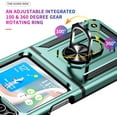 thumbnail image 3 of Case for Flip 5 Case for Galaxy Z Flip 5, with Stand,Liquid Silicone Case,Shockproof Slim Phone Case Samsung Galaxy Z Flip 5 Case-Ink Green, 3 of 12