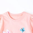 thumbnail image 5 of HILEELANG 2–7T Toddler/Little Girls Pink Bunny Embroidered Casual Dress Size 7T, 5 of 6