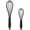 Black, variant on Silicone Whisk Set 8" 10" 12" Kitchen Whisk Kitchen Wisk Wire Whisks for Cooking, Whisking, Blending, Beating, Stirring-Black 3 Pack