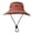 Orange, variant on Fewfanhot Men's & Women's Reflective Strip Wide Brim Bucket Hat High-Visibility Adjustable Chin Strap, UPF Protection for Work, Cycling, Night Activities