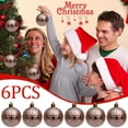 thumbnail image 4 of AYktou 6 Pcs Christmas Balls Ornaments, 2.3 Inch Double Rhombus Embossed Plated Christmas Tree Decorative Hanging Ball, Ornaments Hanging Pieces for Xmas Birthdays Festive Party Decoration, 4 of 6