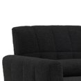 thumbnail image 5 of Modern Accent Leisure Chair ,Armchair With Metal Trim and Gold Legs, with 1 Waist Pillow,for living room,bedroom,Black, 5 of 9