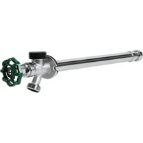 STYDDI 1/2 Inch Push-to-Connect x 3/4 Inch MHT Brass Anti-Siphon Frost Free Sillcock Valve, Outdoor Faucet Competialbe with 1/2-Inch Copper, PEX, CPVC Pipe, 8-Inch Long