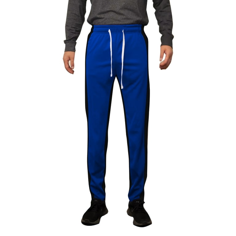 Lappel Men s Slim Fit Track Pants Athletic Jogger with Side Stripes More Colors Size up to 3XL Walmart
