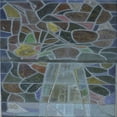 thumbnail image 1 of Ahgly Company Indoor Square Patterned Gunmetal Green Novelty Area Rugs, 4' Square, 1 of 6