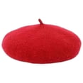 thumbnail image 2 of lionlar Dog Cat Hat Wool Beret Adjustable Elastic Rope Costume Dog Holiday Birthdays Dog Red, 2 of 9