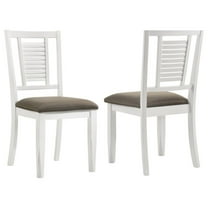 Coaster Appleton Wood Dining Side Chair Distressed White (Set of 2)