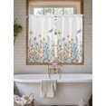 thumbnail image 4 of Wildflowers Bathroom Window Curtain, Farmhouse Country Dragonfly Butterfly Floral Light Filtering Coffee Kitchen Curtains, Bedroom Living Room Curtains 2 Panel 84"x54", 4 of 6