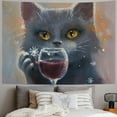 thumbnail image 2 of Orinice Cute Cat Tapestry Wall Hanging Unique Style for Home Decor - Graphic Tapestries for Living Room, Bedroom, Apartment, Farmhouse, Dorm 60x50inch, 2 of 6