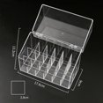 thumbnail image 1 of Transparent Makeup Organizer Clear Lipstick Holder with Storage Compartments, 1 of 5