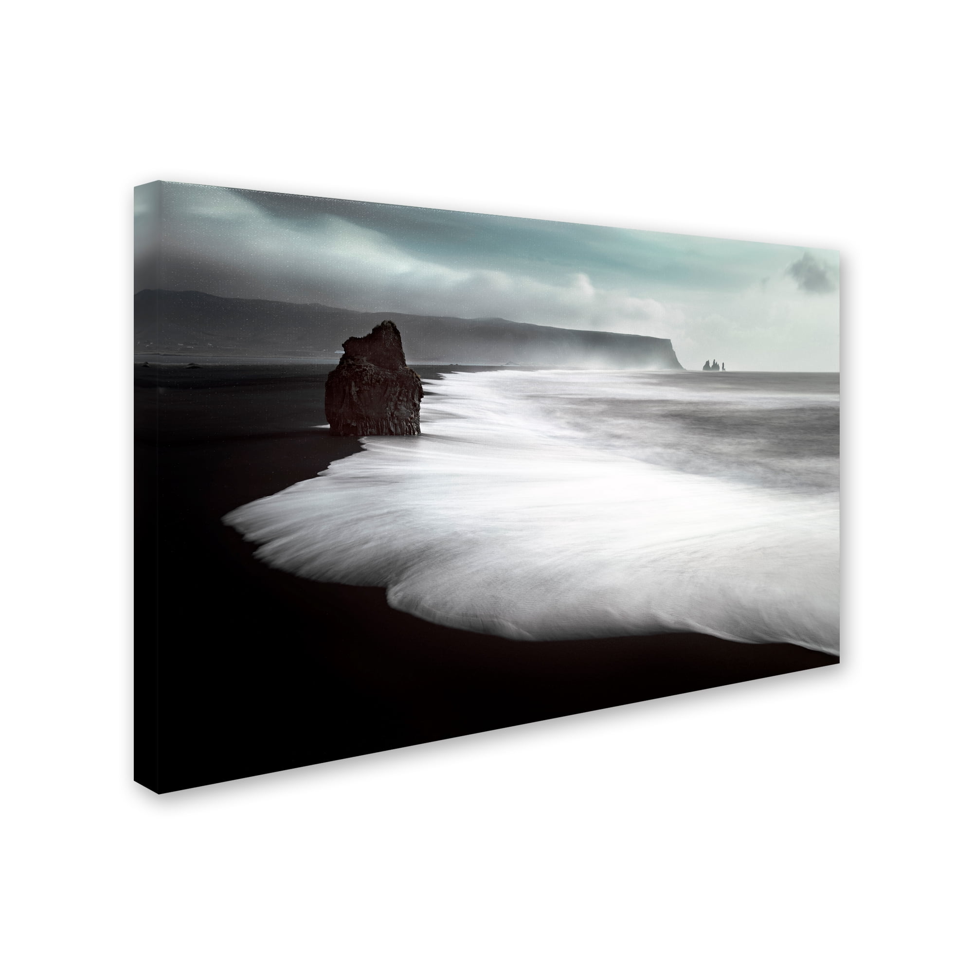 Liloni Luca 'The Black Beach' Canvas Art