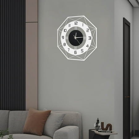 Modern Wall Clock Decorative Indoor Wall Clock, Wall Mounted Clock for Home (Without Battery)