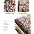 thumbnail image 5 of Footrest Ottoman Bench with Storage,34Inch Leopard Print Velvet Footstool, Coffee Table, Padded Seat, Storage Chest,Blanket Store with Flipping Lid for Livingroom and Bedroom, 5 of 6