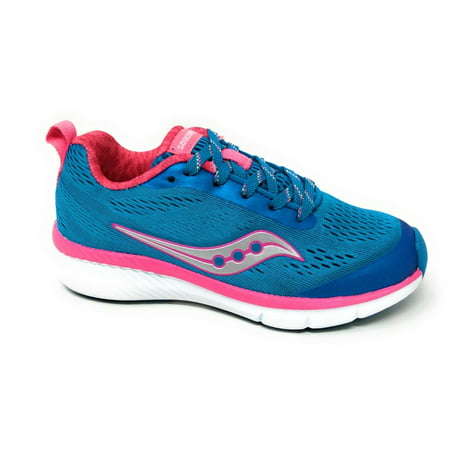 Saucony Girls Ideal Running Sneaker Blue Pink Youth Size 11
