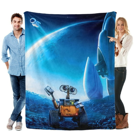 Walle and Eve Blanket Soft Bed Sofa Couch Throw Cozy Lightweight Birthday Gift
