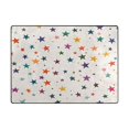 thumbnail image 5 of Yayeee Area Rugs for Living Room 5.2'x4' Non Slip Washable Bedroom Floor Carpet, Beige Stars, 5 of 6