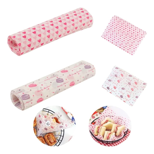 100 hojas de papel encerado, papel para envolver alimentos, papel para envolver para hornear, para sándwiches, queso