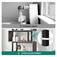 thumbnail image 4 of 5-Tier S-Shaped Bookshelf, Geometric Bookcase Wooden Z-Shelf Storage Modern Open Shelving, Freestanding Display Bookshelf for Living Room Home Office, Gray, 4 of 8