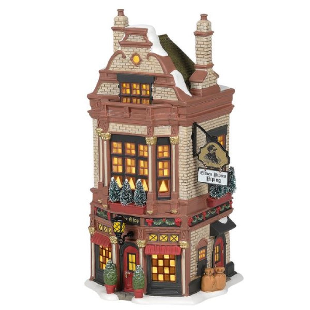 Department 56 Dickens Village Eleven Pipers Piping Shop Building