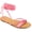 Coral, variant on Collection Womens Jiyrie Tru Comfort Foam Ankle Wrap Low Block Heel Sandals