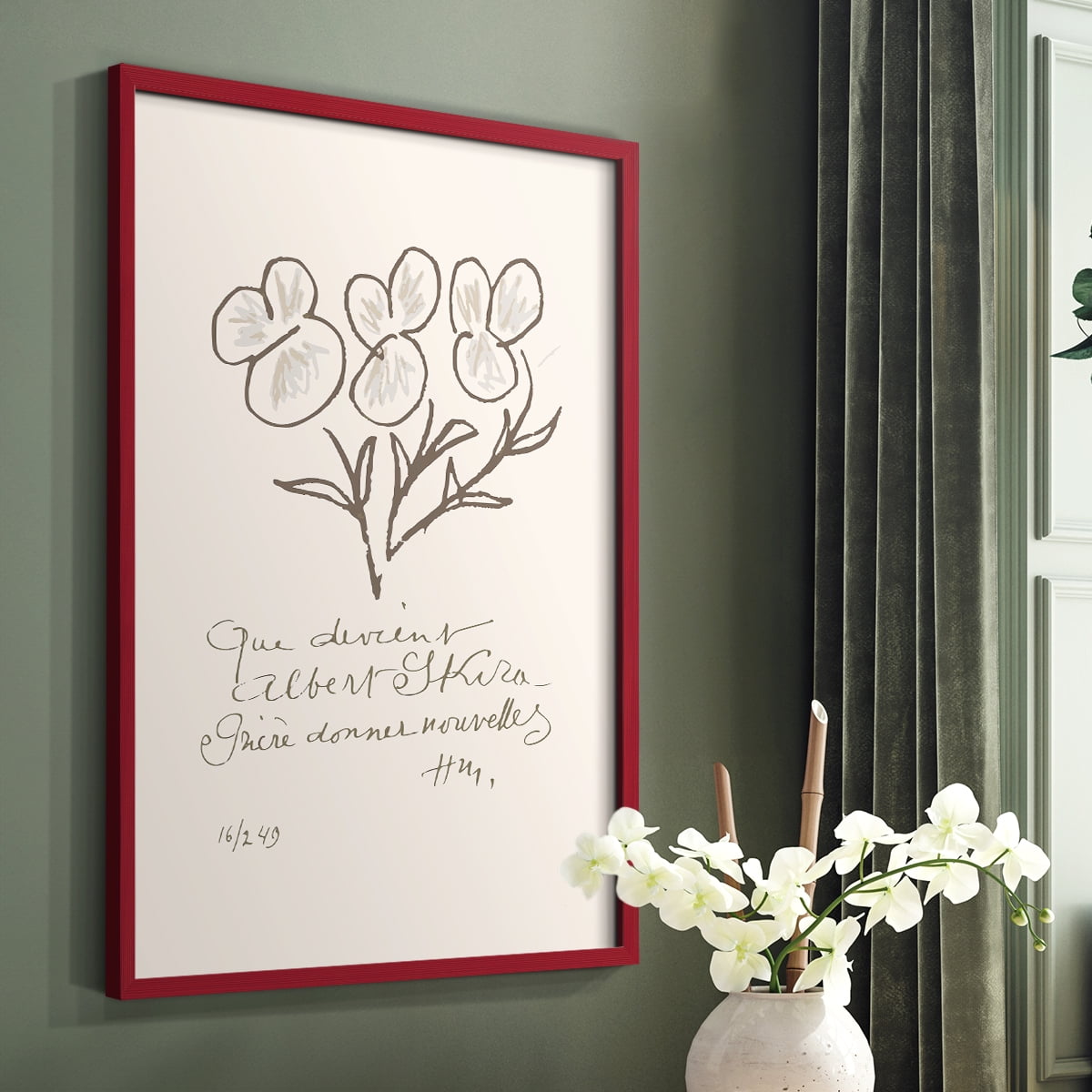 Matisse CCXLII in Solid Wood 11 x 14 Framed Print