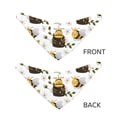 thumbnail image 3 of Naloa Honey Bee Insect Dog Bandana Large and Small-Dog Scarf Bib Handkerchief Accessories for Dogs and Cats(S-L)-Large, 3 of 5